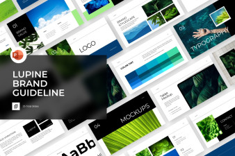 Brand Guideline Lupine PowerPoint Template